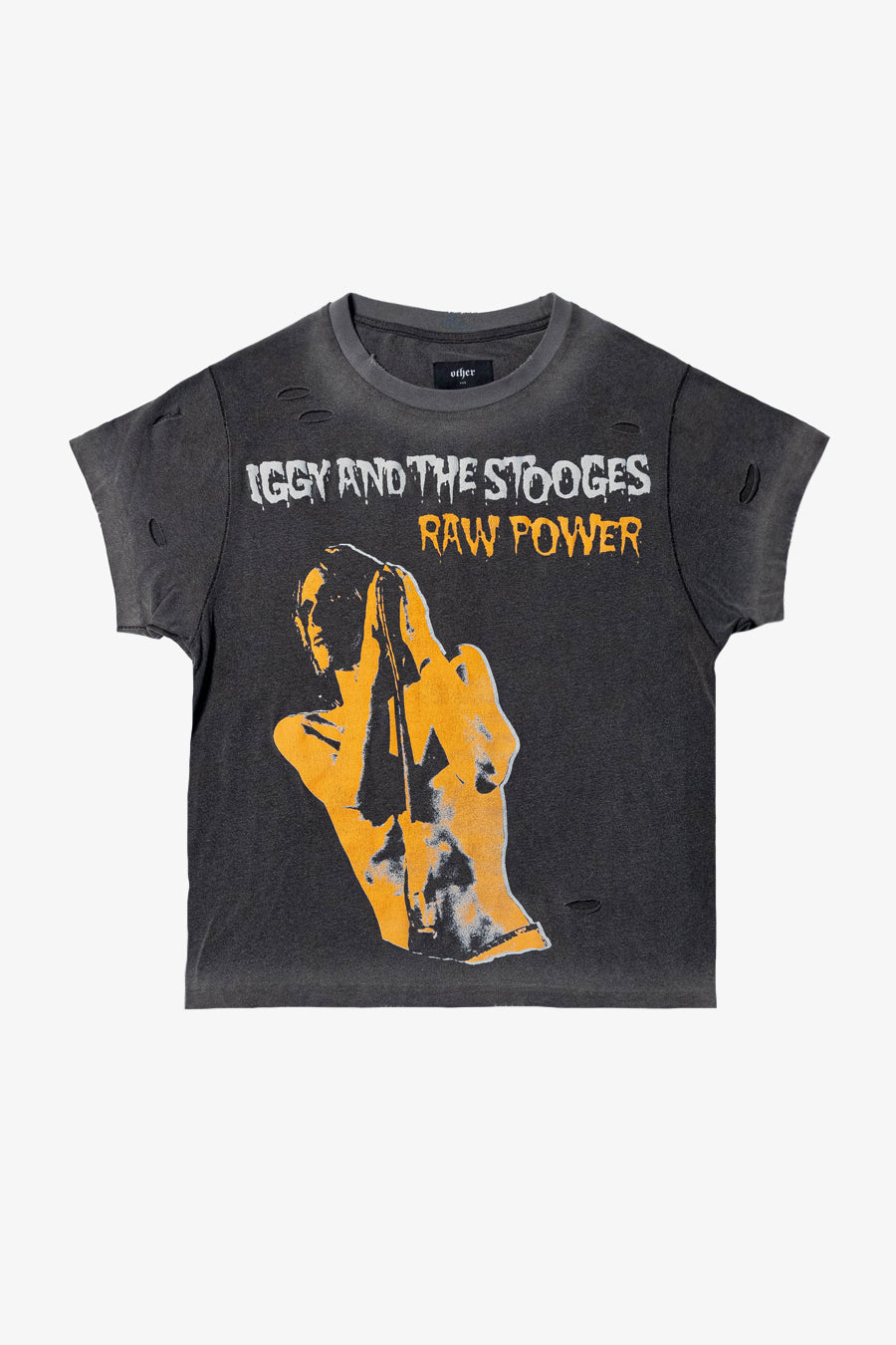 IGGY & THE STOOGES RAW POWER VINTAGE TEE | HEAVY RELIC BLACK