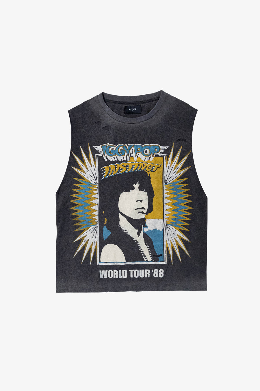 IGGY POP INSTINCT TOUR 88 VINTAGE TANK | HEAVY RELIC BLACK