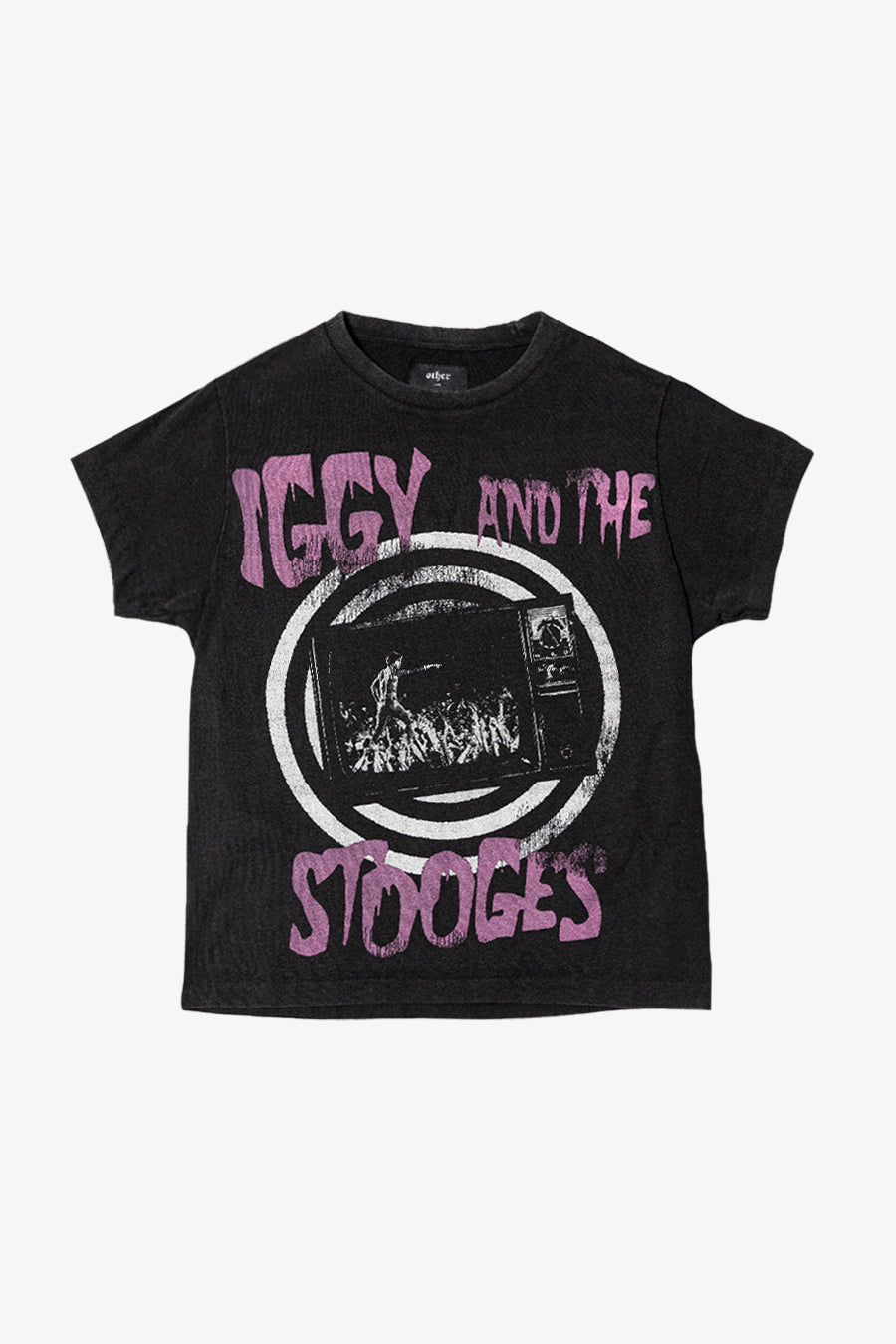 IGGY & THE STOOGES TV VINTAGE TEE | WORN BLACK