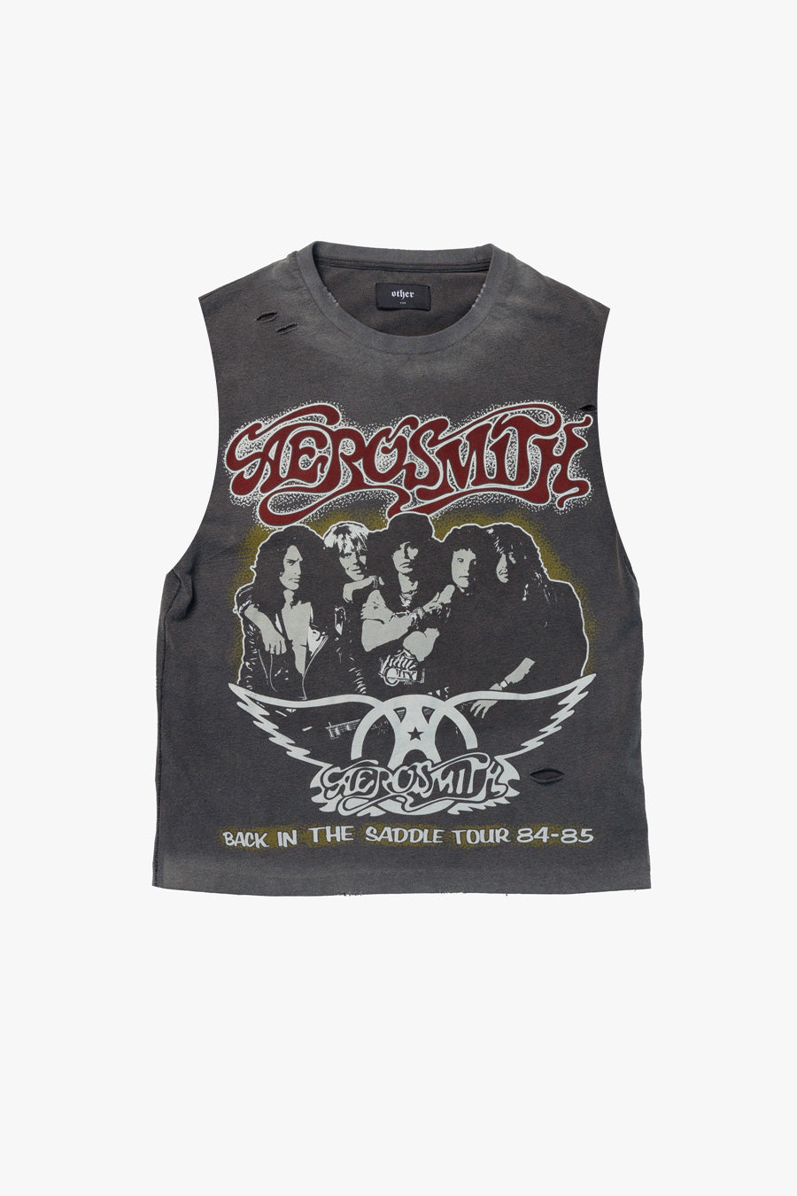 Aerosmith 'Back in the Saddle' Vintage Tank | Heavy Relic Black