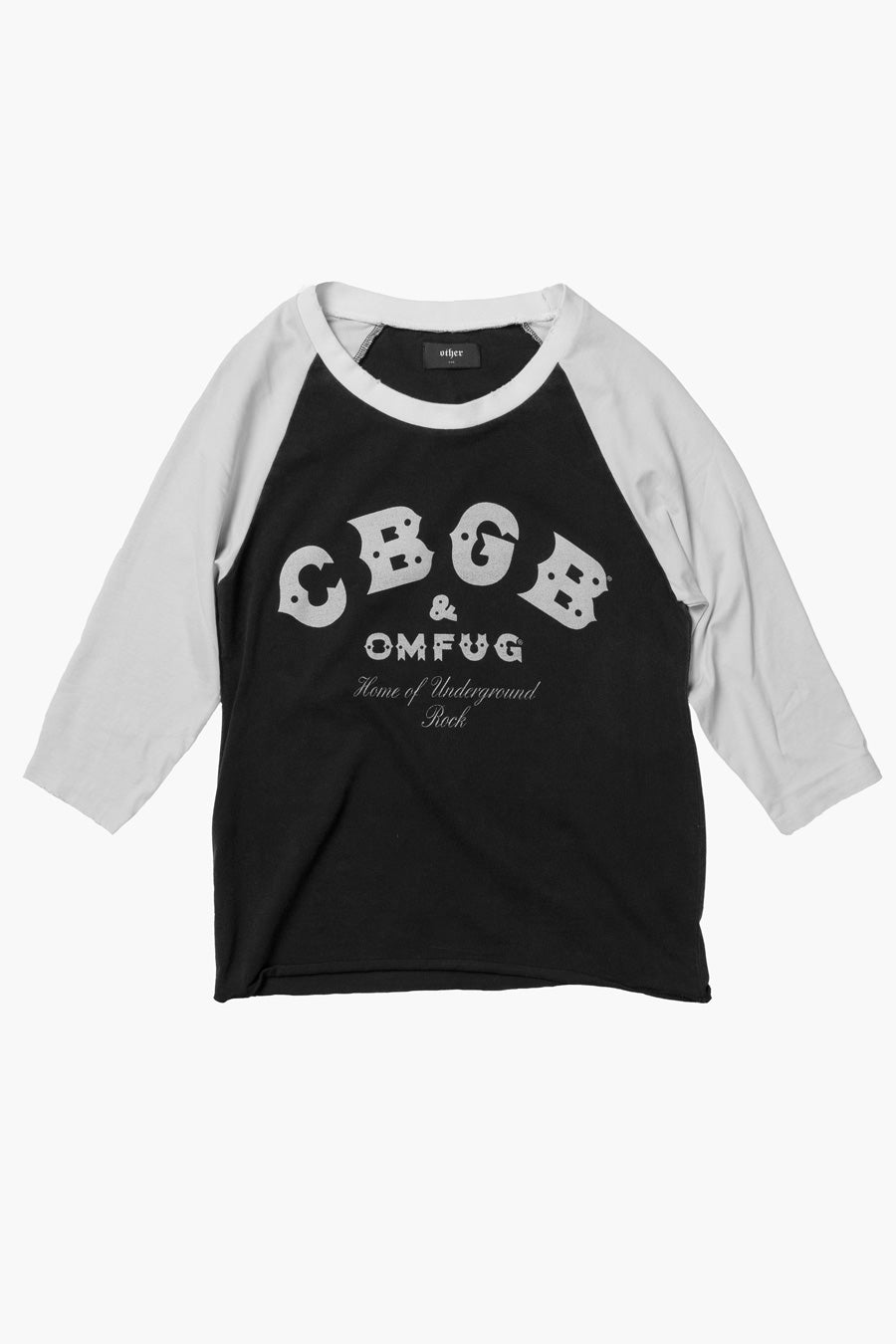 CBGB VINTAGE BASEBALL TEE | BLACK