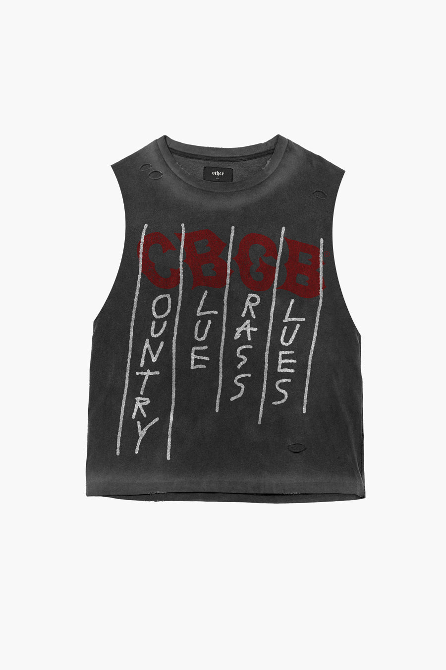 CBGB GRAFFITI VINTAGE TANK | HEAVY RELIC BLACK