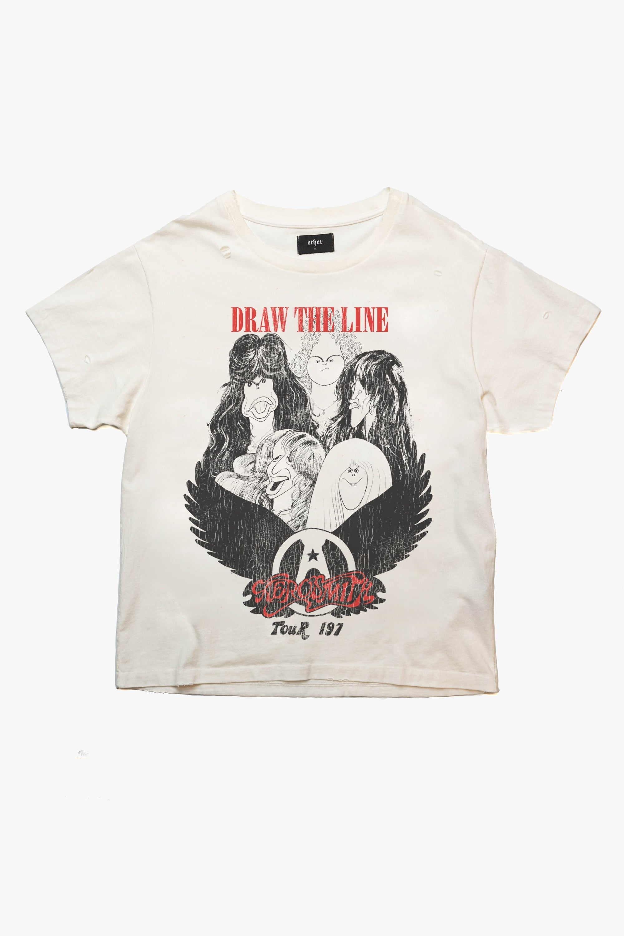 Aerosmith 'Draw The Line' Vintage Tee