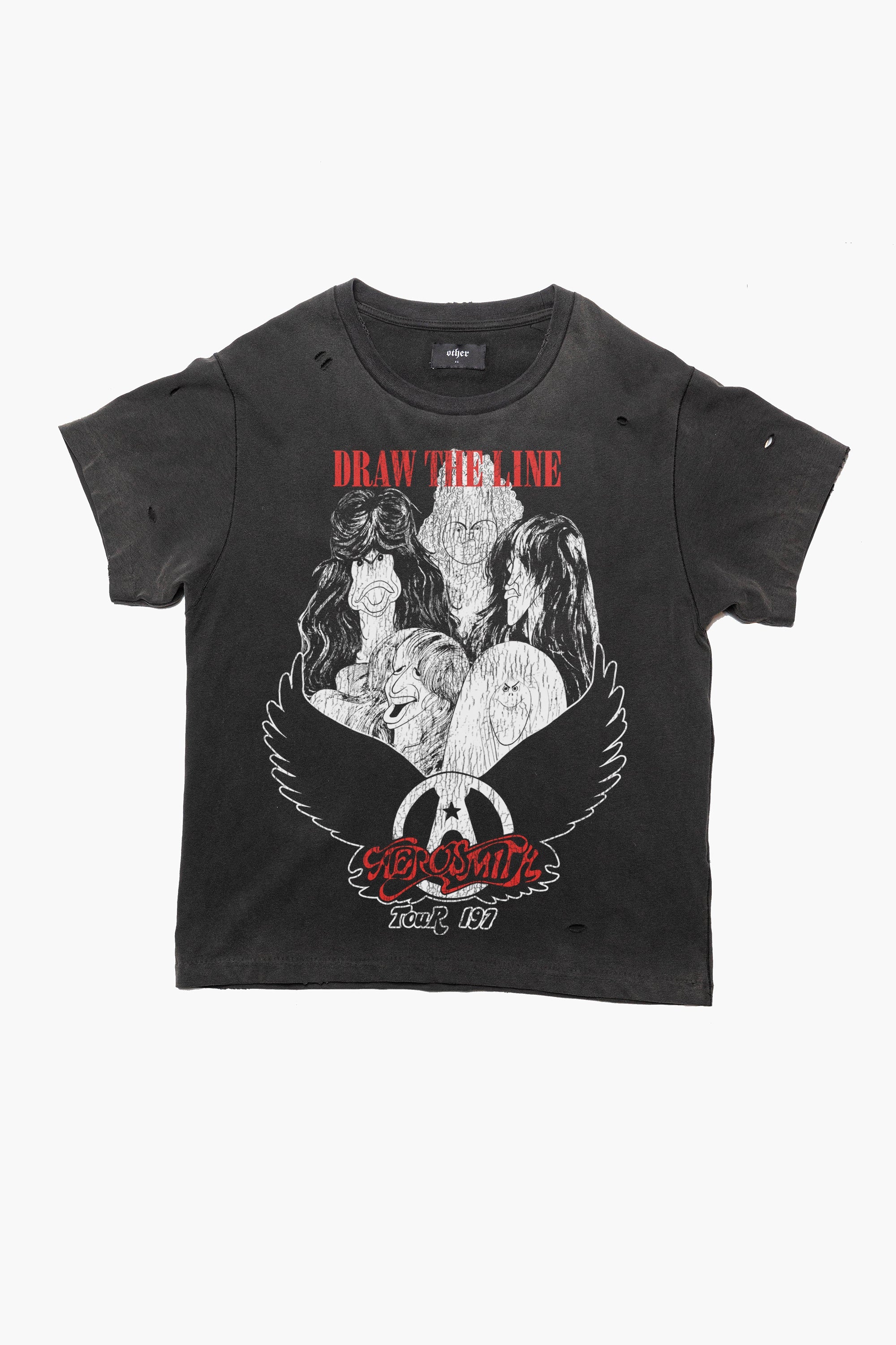 Aerosmith 'Draw The Line' Vintage Tee