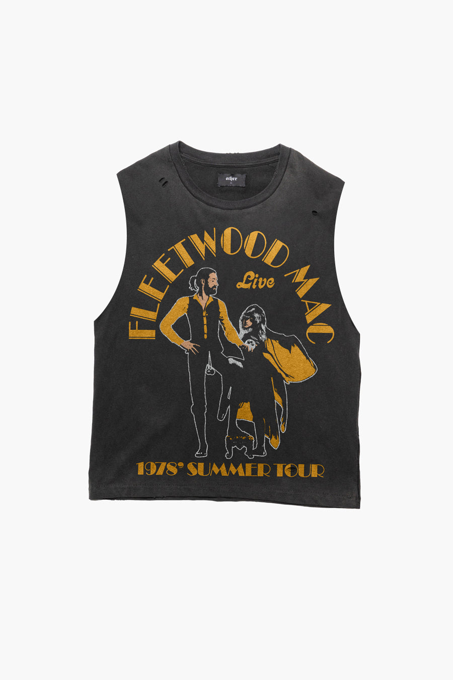 'Fleetwood Mac 1978 Summer Tour' Vintage Tank / Heavy Relic Black