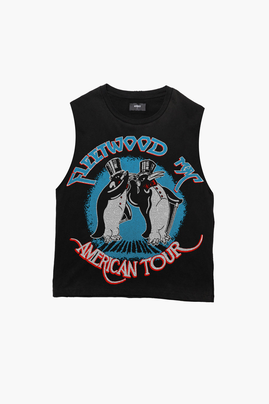 'Fleetwood Mac American Tour' Vintage Tank | Worn Black