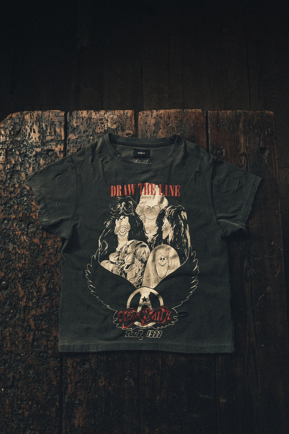 Aerosmith 'Draw The Line' Vintage Tee