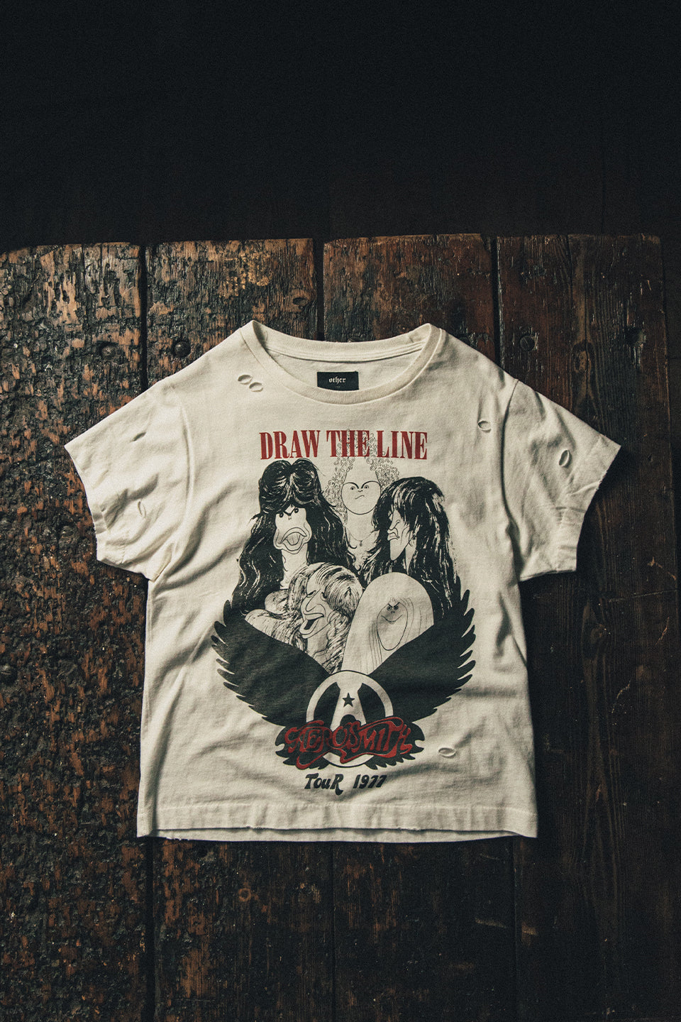 Aerosmith 'Draw The Line' Vintage Tee