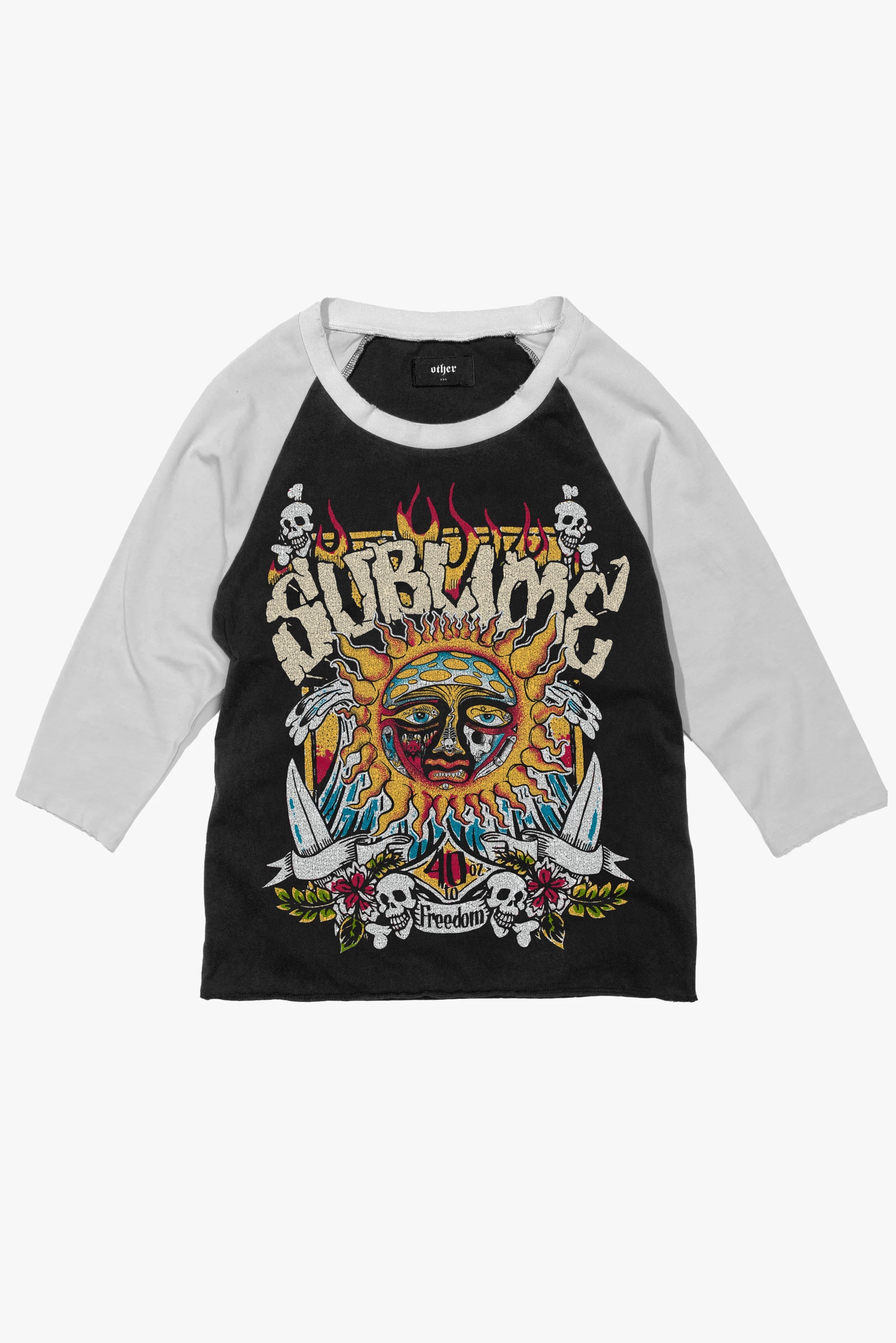 Sublime 40oz To Freedom Vintage Baseball Tee